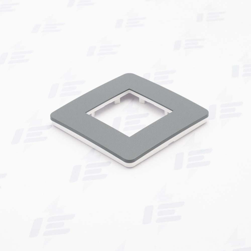 NU280221 Unica Studio Color - Krycí rámeček jednonásobný, Dark Grey/Bílý