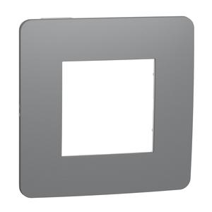 NU280221 Unica Studio Color - Krycí rámeček jednonásobný, Dark Grey/Bílý