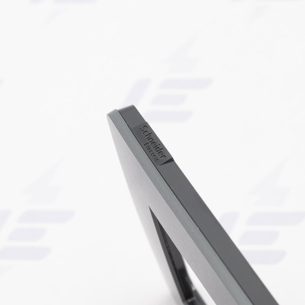 NU280422 Unica Studio Color - Krycí rámeček dvojnásobný, Dark Grey/Černý