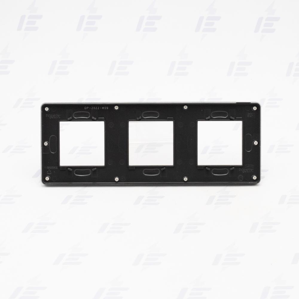 NU280622 Unica Studio Color - Krycí rámeček trojnásobný, Dark Grey/Černý