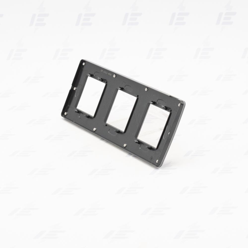 NU280622 Unica Studio Color - Krycí rámeček trojnásobný, Dark Grey/Černý