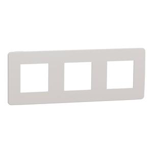 NU280624 Unica Studio Color - Krycí rámeček trojnásobný, Light Grey/Bílý