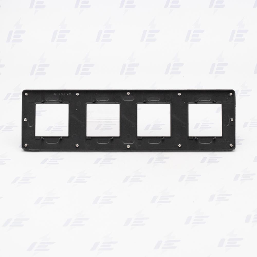 NU280817 Unica Studio Color - Krycí rámeček čtyřnásobný, Chocolate/Černý