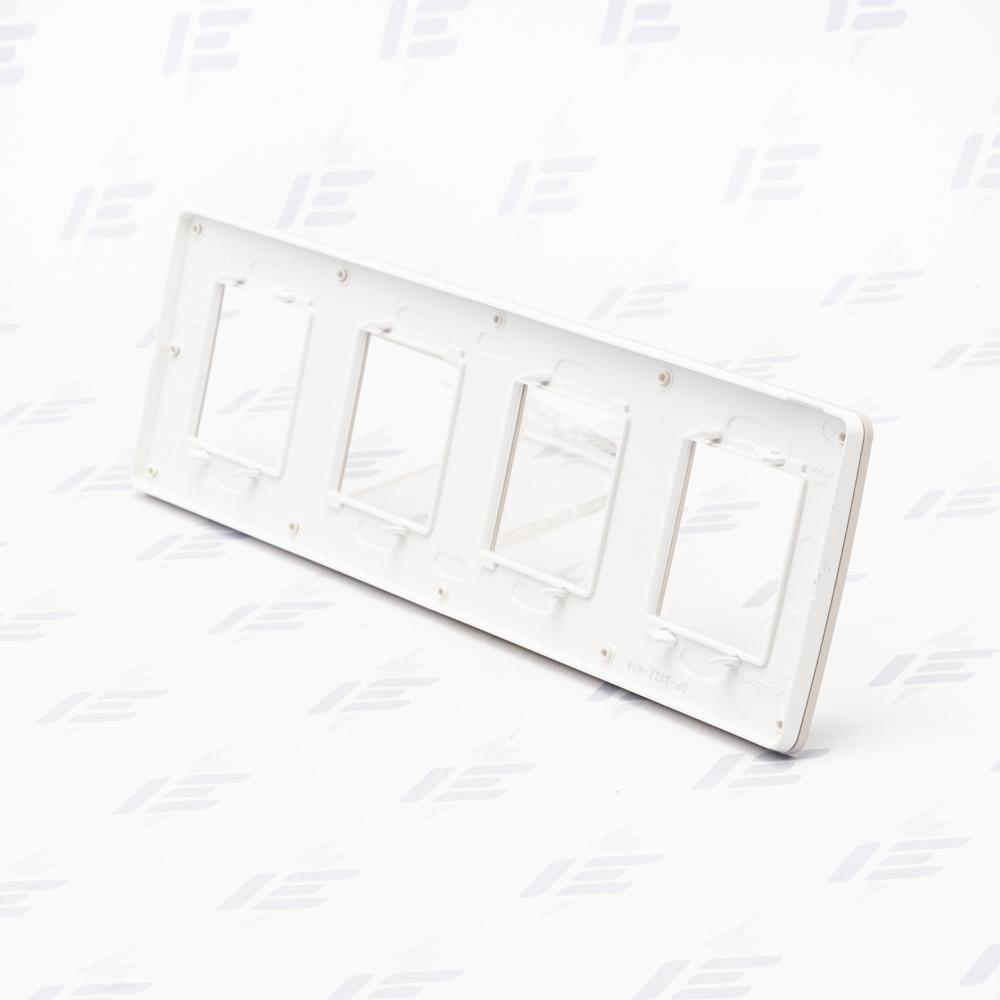 NU280824 Unica Studio Color - Krycí rámeček čtyřnásobný, Light Grey/Bílý