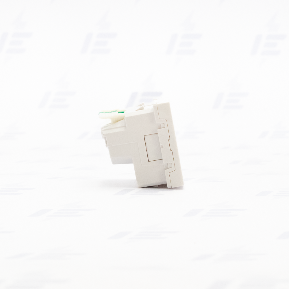 Unica - Zásuvka skrytá 250V/16A 2P+E, clonky, bezšroubová, Bílá