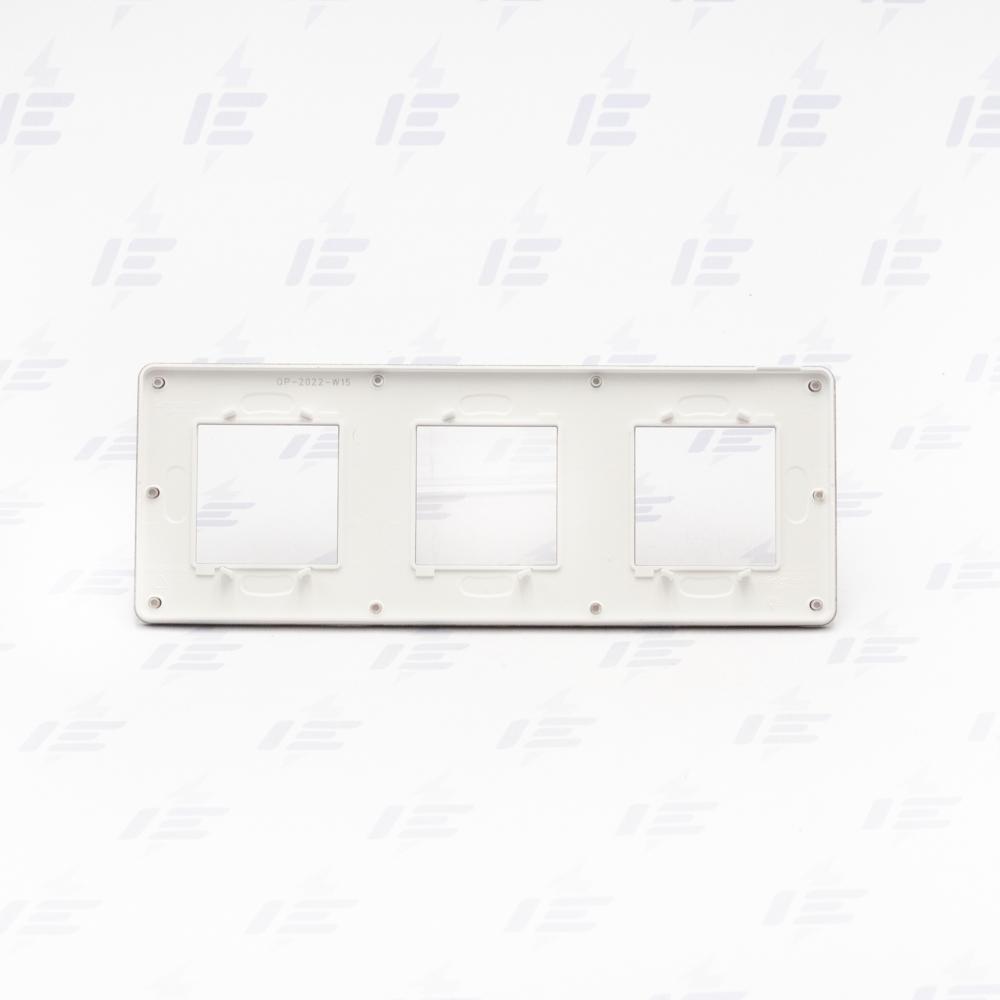 NU280616 Unica Studio Color - Krycí rámeček trojnásobný, Chocolate/Bílý