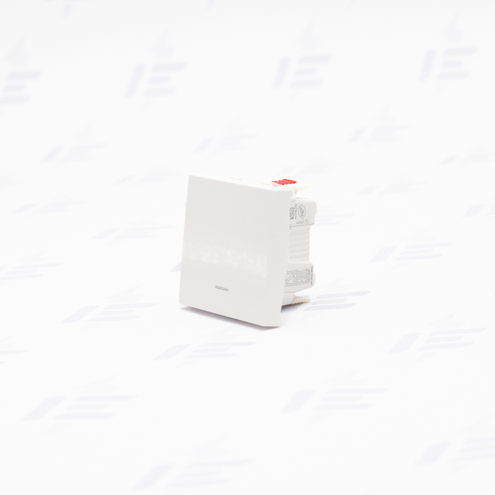 Unica - Přepínač střídavý s nulovou svorkou řazení 6, 2M, Bílý