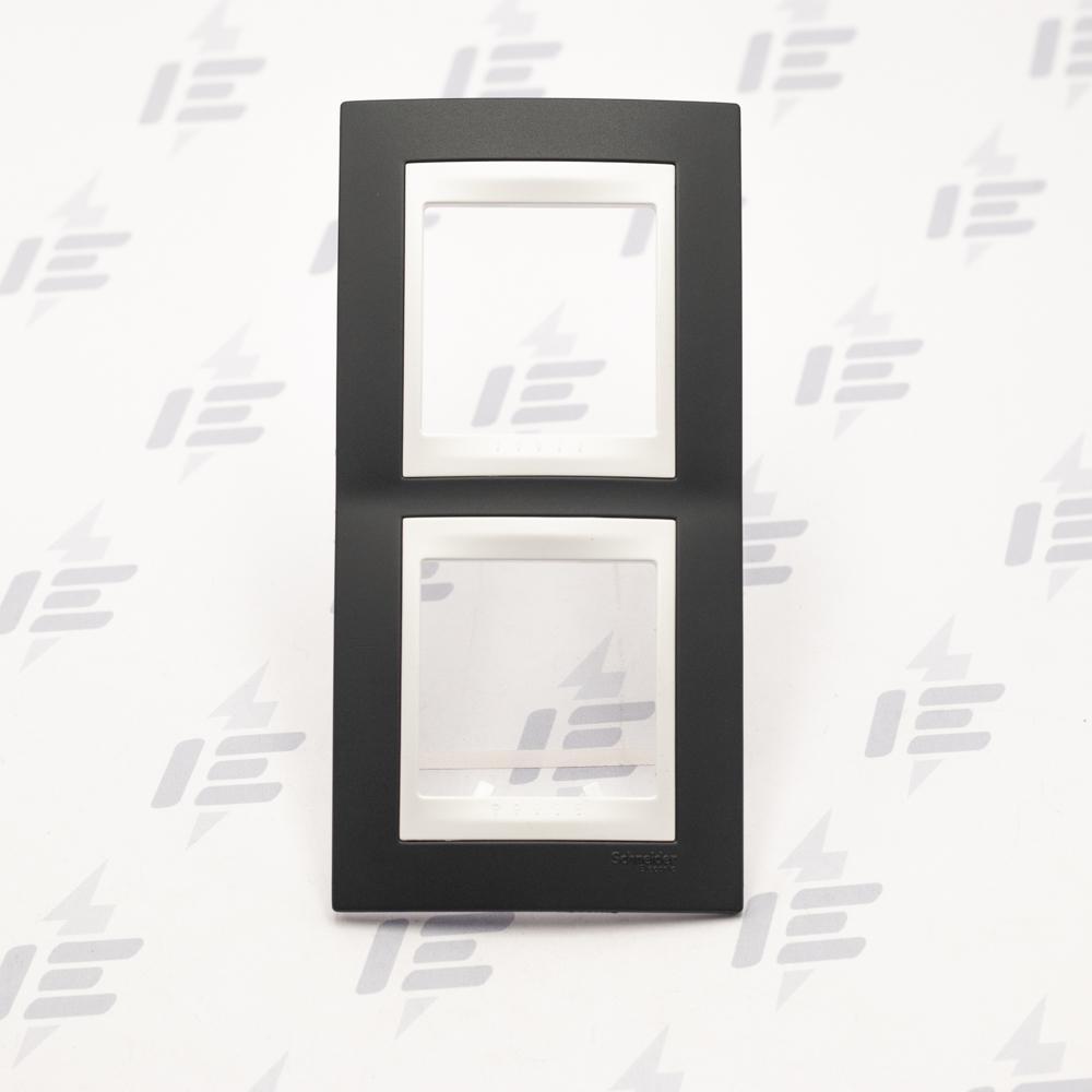 Unica Plus - Krycí rámeček dvojnásobný vertikální,Slate/Polar