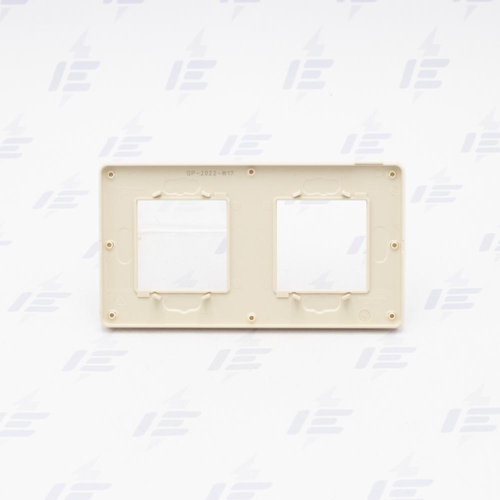 NU280444 Unica Studio Color - Krycí rámeček dvojnásobný, Béžový/Béžový