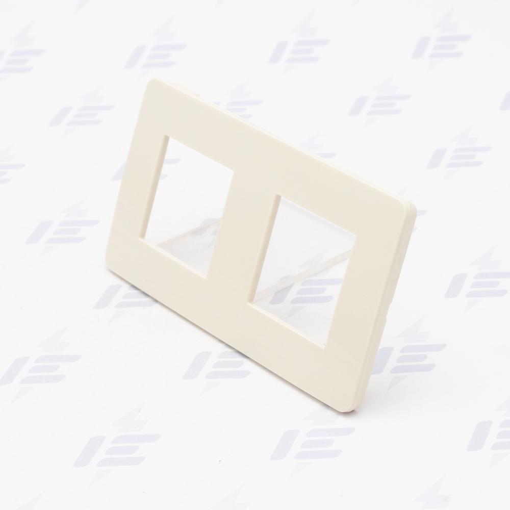 NU280444 Unica Studio Color - Krycí rámeček dvojnásobný, Béžový/Béžový