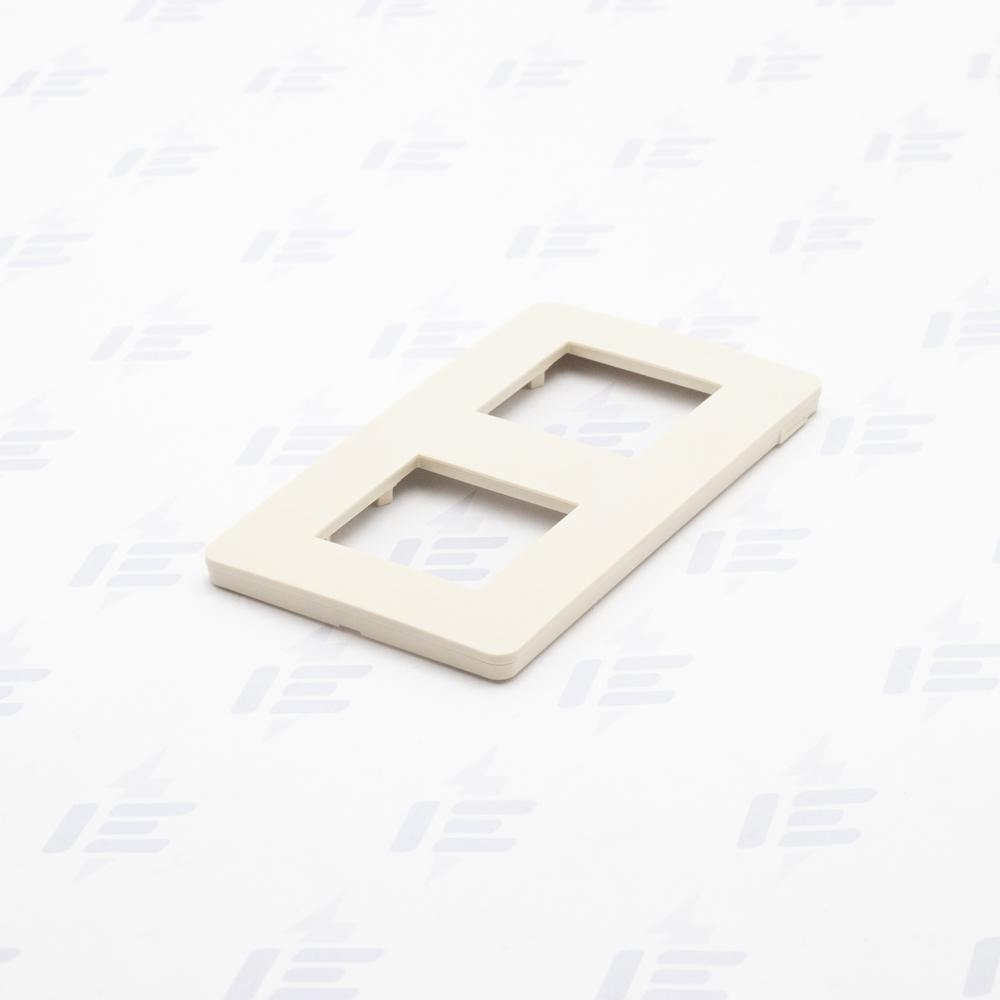 NU280444 Unica Studio Color - Krycí rámeček dvojnásobný, Béžový/Béžový