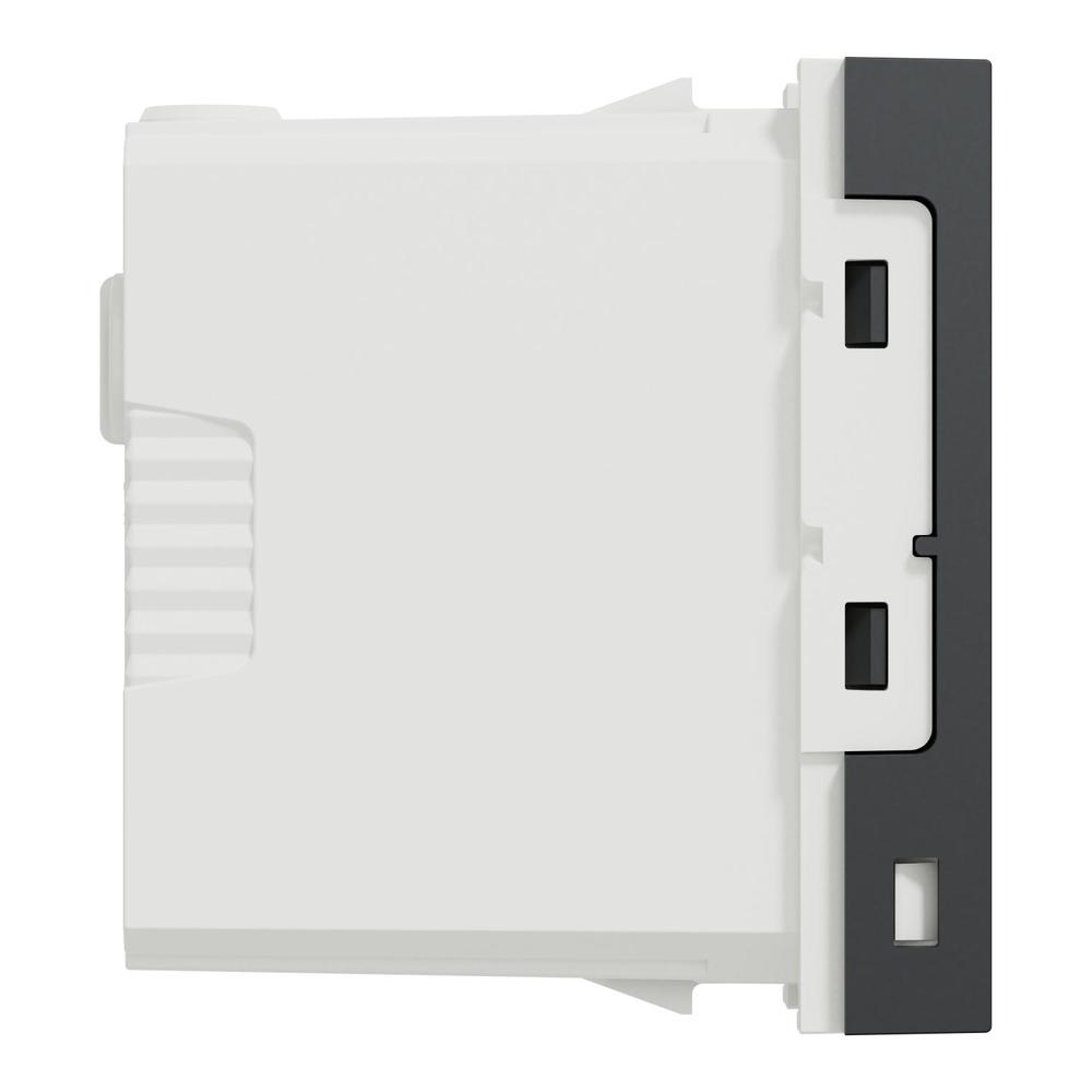 Unica - Dvojitý nabíjecí USB konektor A+C 2.4A, 1M, Antracit