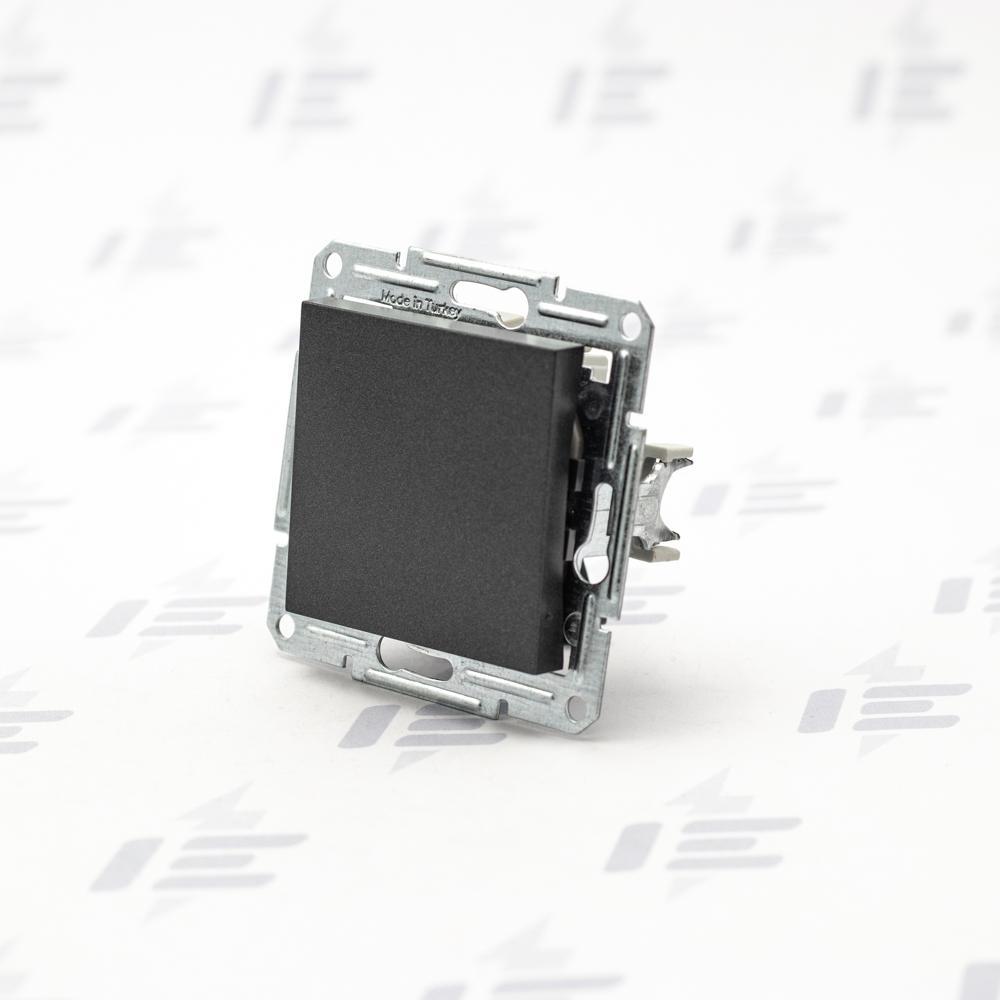 EPH0100171 Asfora - Spínač jednopólový řazení 1, bezšroubový, antracit