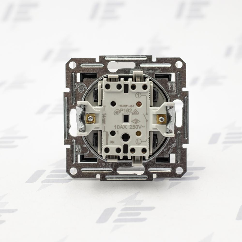 EPH0100171 Asfora - Spínač jednopólový řazení 1, bezšroubový, antracit