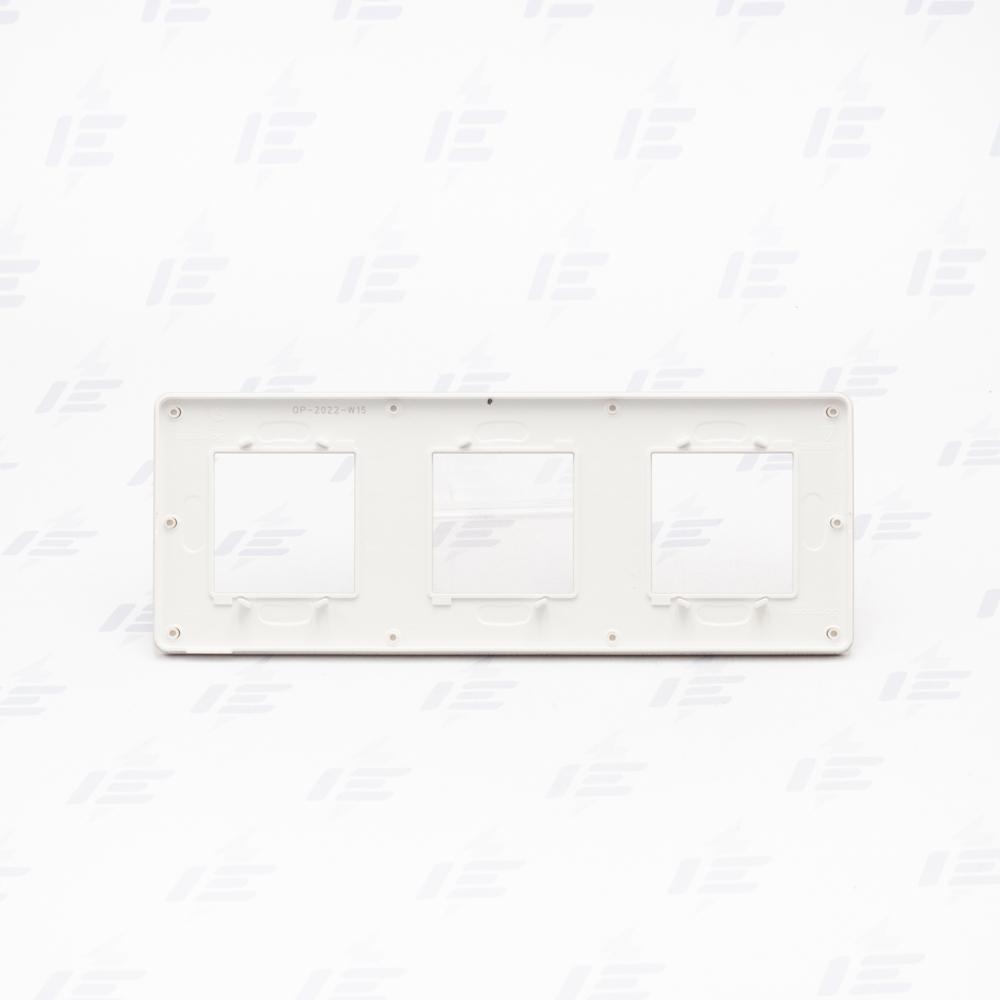 NU280626 Unica Studio Color - Krycí rámeček trojnásobný, Taupe/Bílý