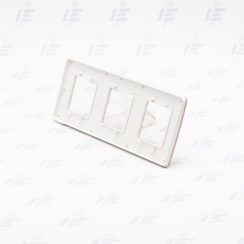 NU280626 Unica Studio Color - Krycí rámeček trojnásobný, Taupe/Bílý