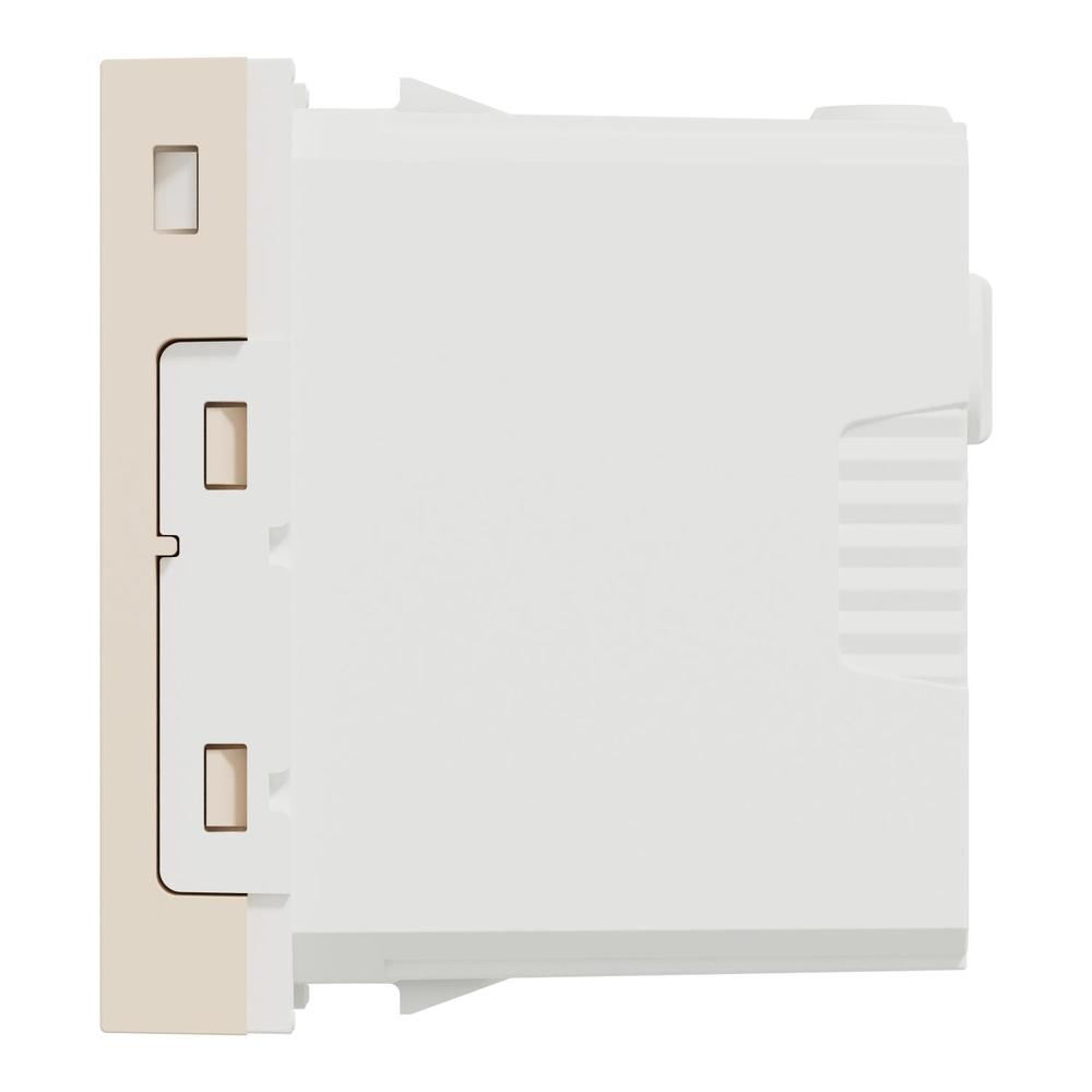 Unica - Dvojitý nabíjecí USB konektor A+C 2.4A, 1M, Béžový