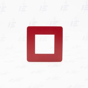 NU280213 Unica Studio Color - Krycí rámeček jednonásobný, Red/Bílý