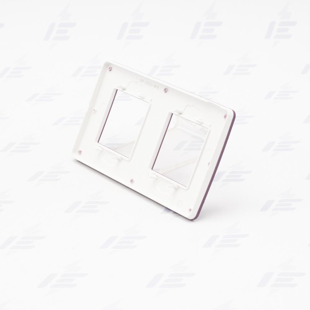 NU280414 Unica Studio Color - Krycí rámeček dvojnásobný, Plum/Bílý