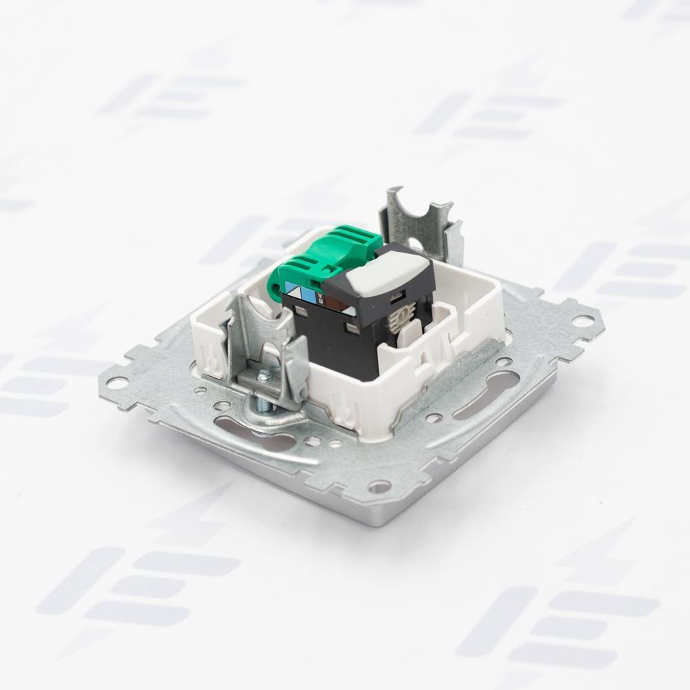 Sedna D/E - Datová zásuvka 1xRJ45 kat. 5e UTP, Aluminium
