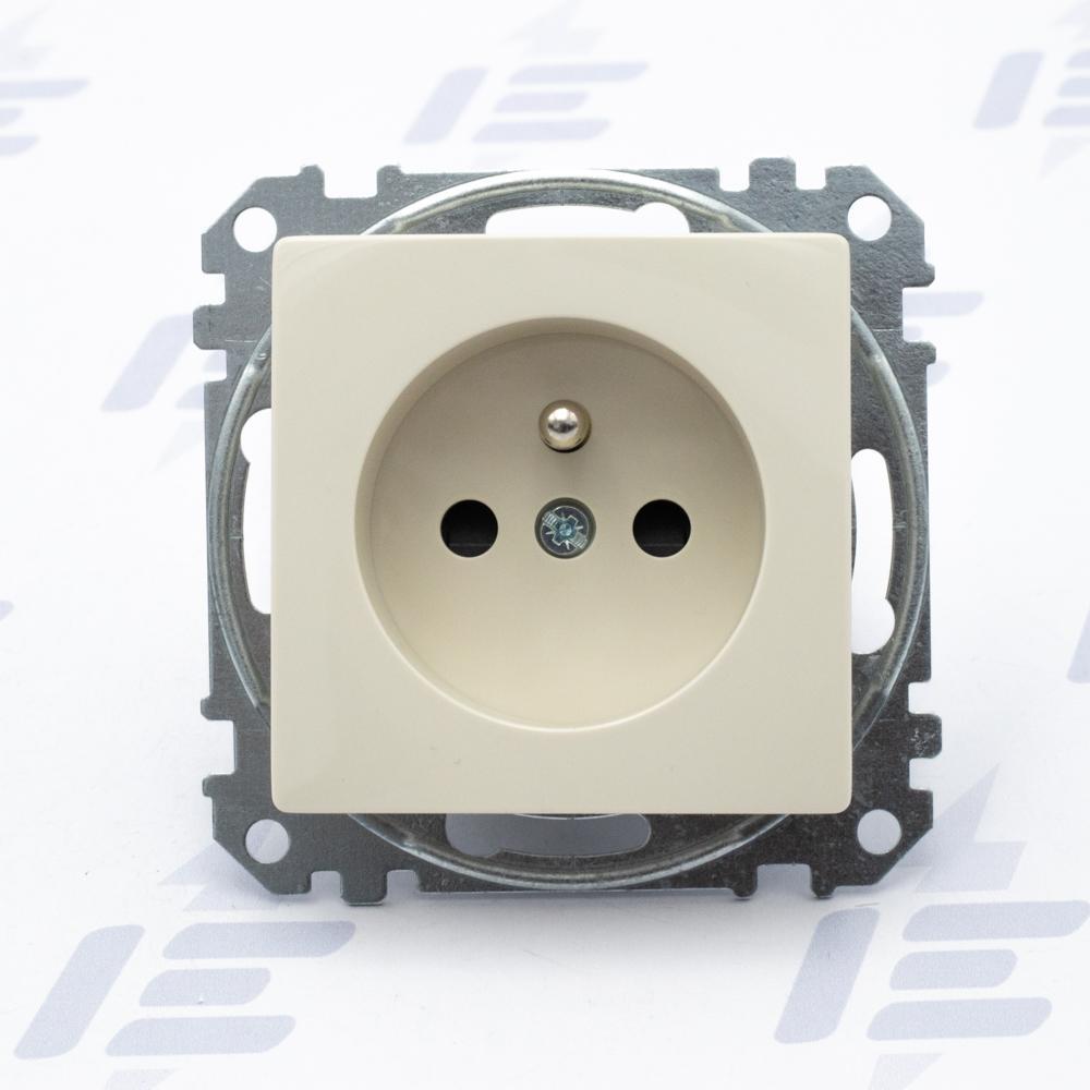 SDD112012 Sedna D/E - Zásuvka 230V 16A clonky bezšroubová, Béžová