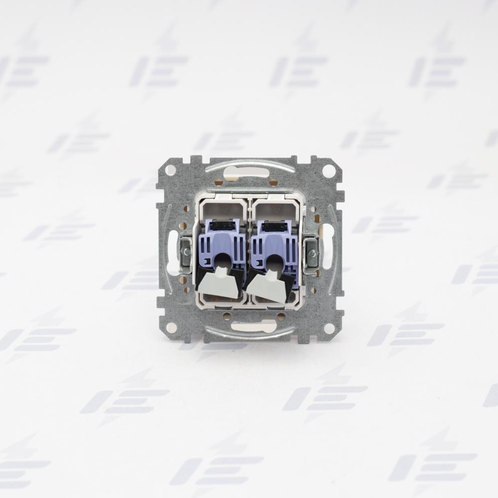 SDD113462 Sedna D/E - Datová zásuvka 2xRJ45 kat. 6 UTP, Aluminium