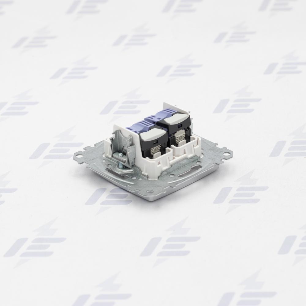 SDD113462 Sedna D/E - Datová zásuvka 2xRJ45 kat. 6 UTP, Aluminium