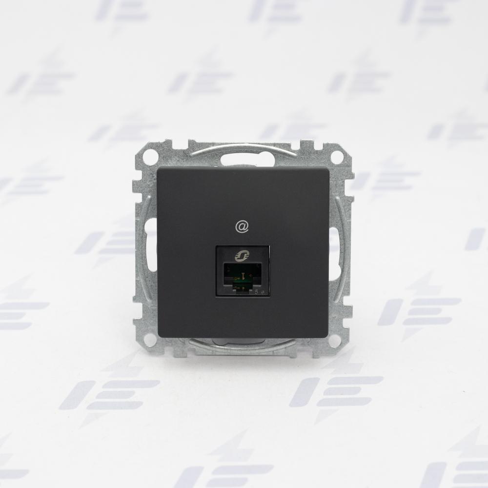 SDD114451 Sedna D/E - Datová zásuvka 1xRJ45 kat. 5e UTP, Antracit