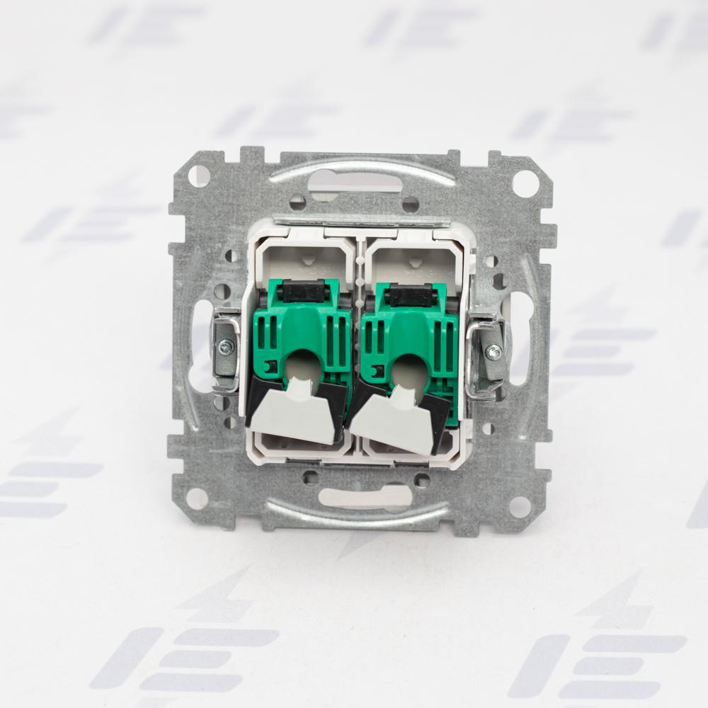 SDD114452 Sedna D/E - Datová zásuvka 2xRJ45 kat. 5e UTP, Antracit