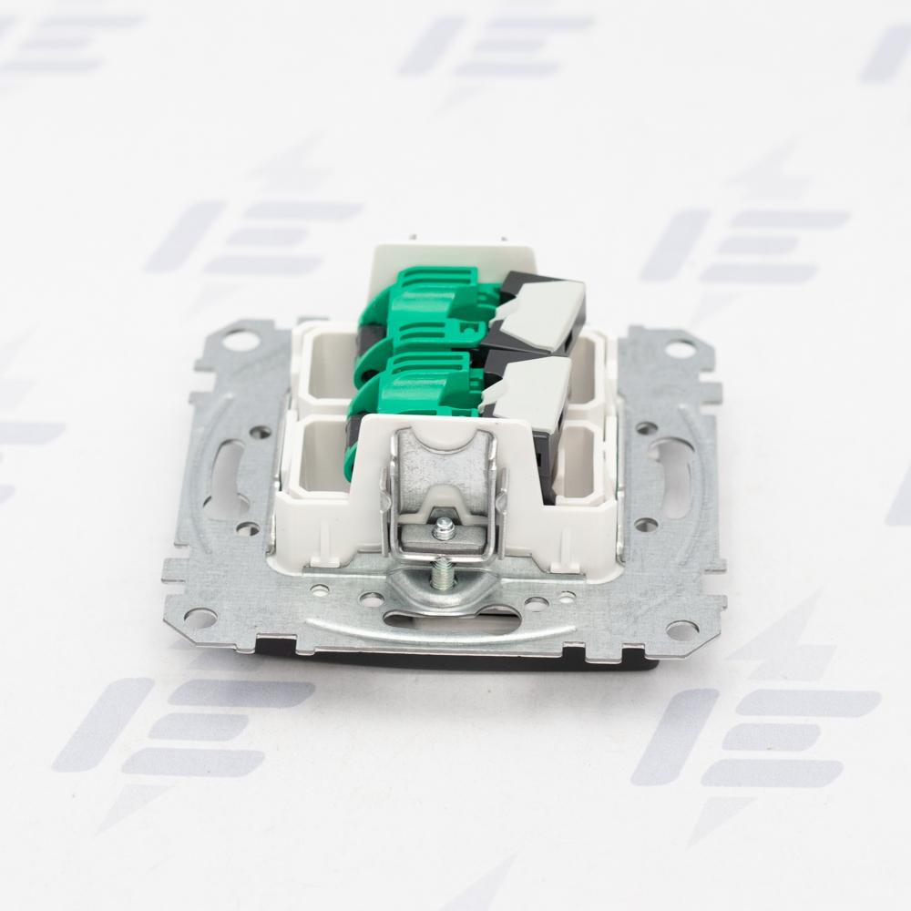 SDD114452 Sedna D/E - Datová zásuvka 2xRJ45 kat. 5e UTP, Antracit