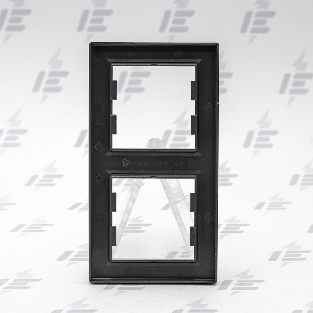 EPH5810271 Asfora - Krycí rámeček dvojnásobný vertikální, antracit