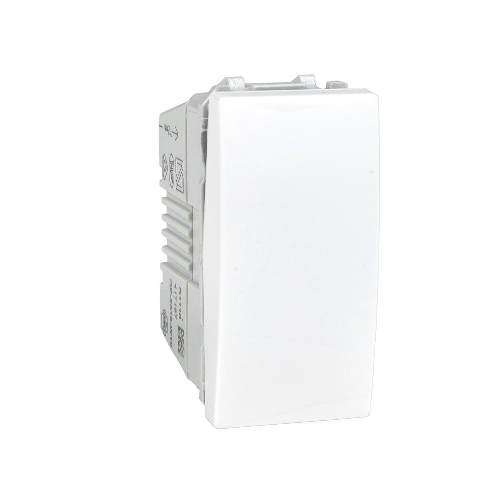 Unica - Ovládač tlačítkový, řazení 1/0, 1 modul, Polar