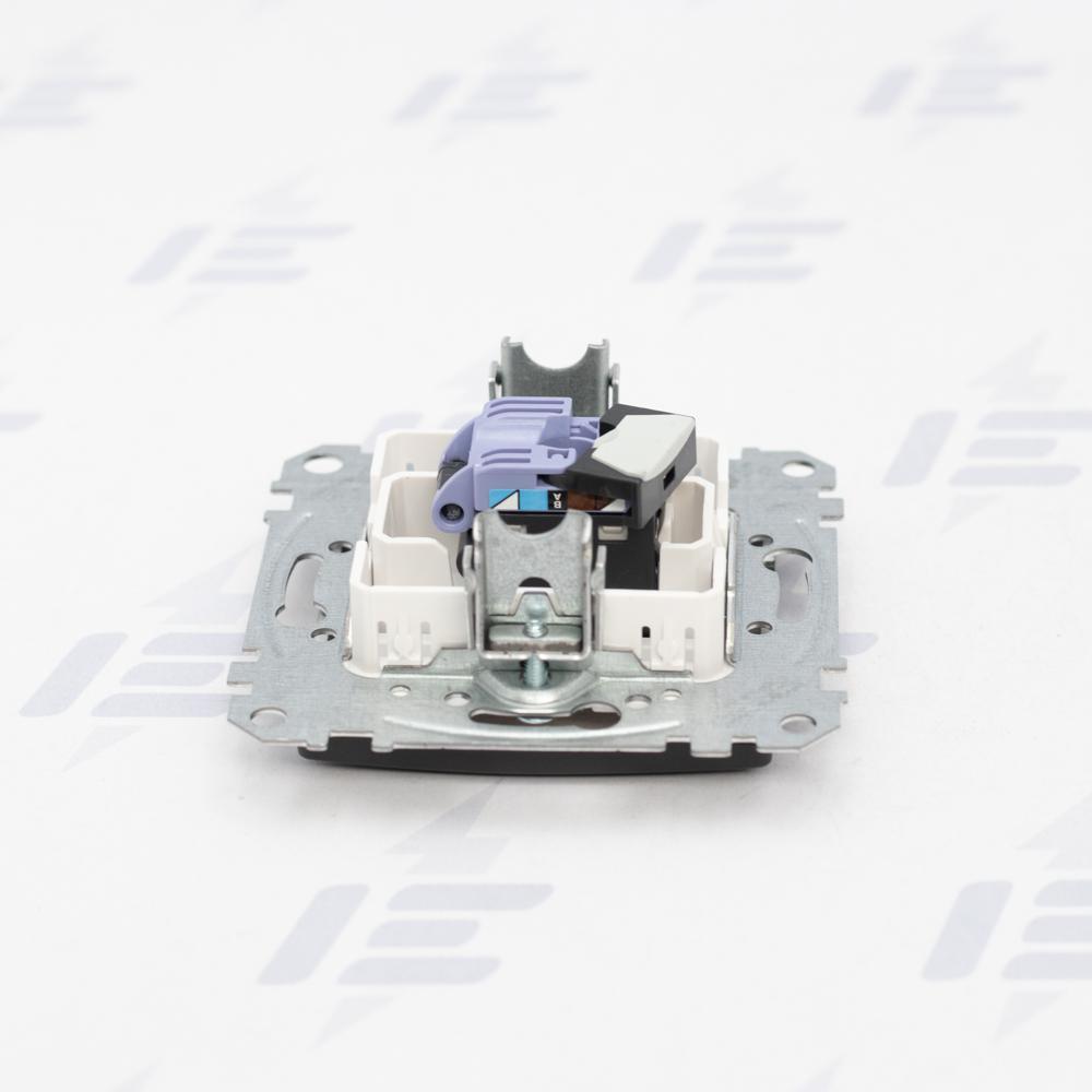 SDD114461 Sedna D/E - Datová zásuvka 1xRJ45 kat. 6 UTP, Antracit