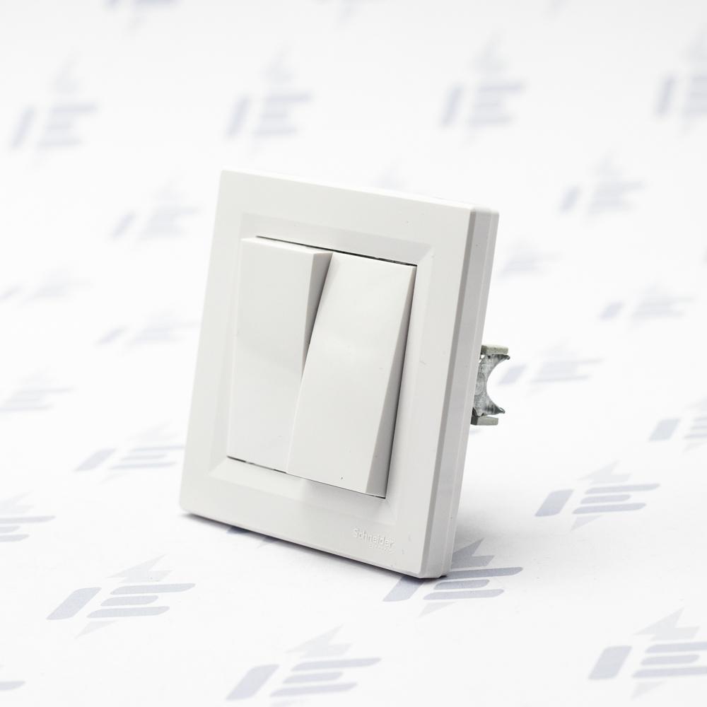 EPH0300121 Asfora - Přepínač sériový řazení 5, bezšroubový, bílá