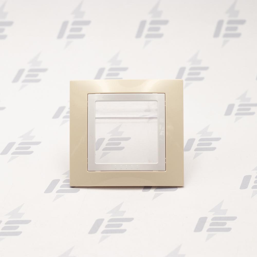 MGU2.002.859 Unica Basic - Krycí rámeček jednonásobný, Cream/polar