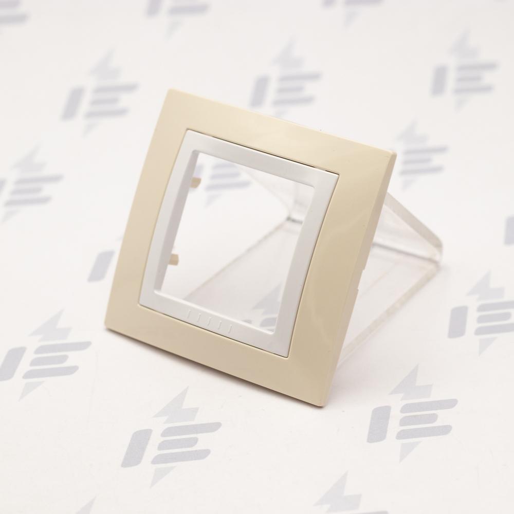 MGU2.002.859 Unica Basic - Krycí rámeček jednonásobný, Cream/polar