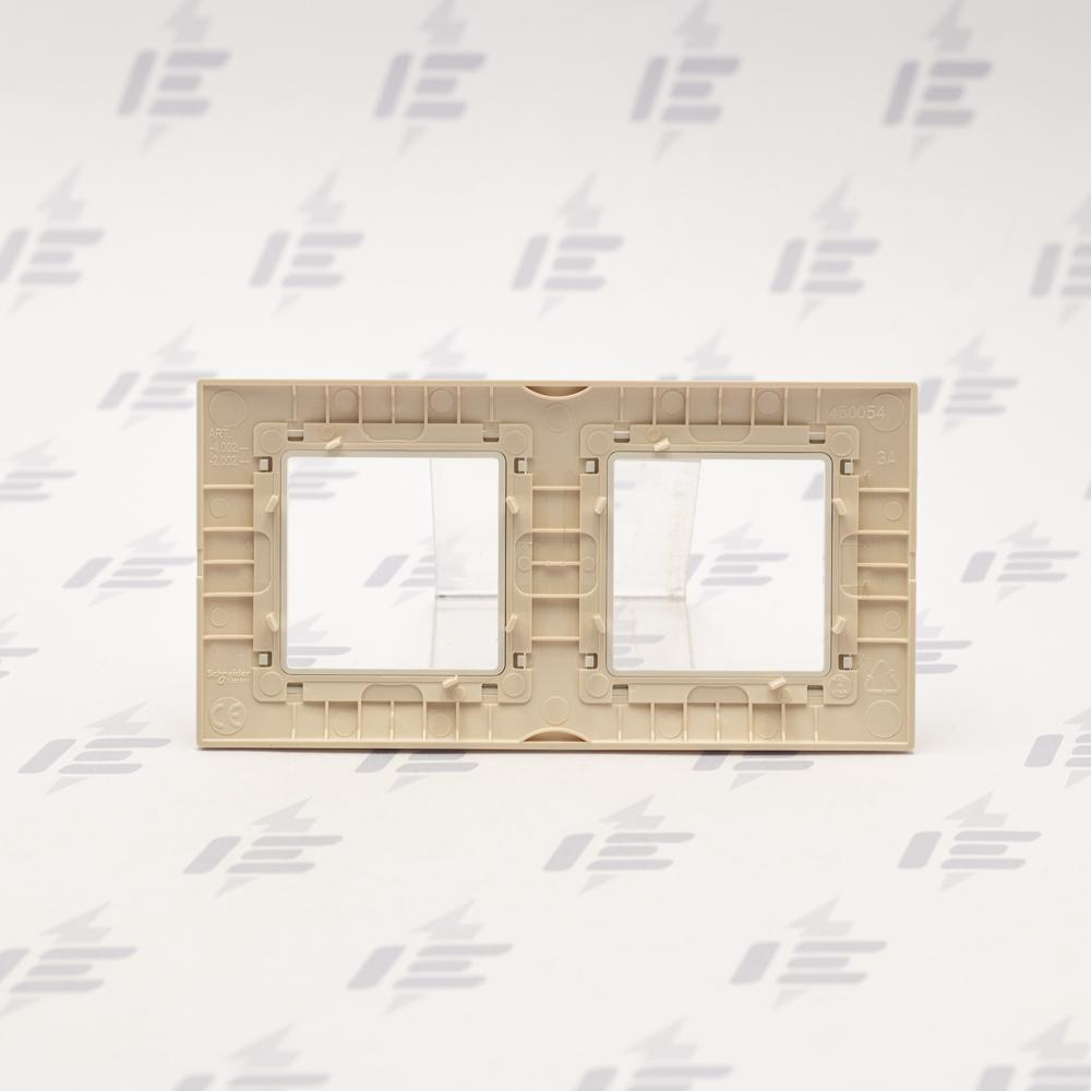 MGU2.004.559 Unica Basic - Krycí rámeček dvojnásobný, Cream/marfil