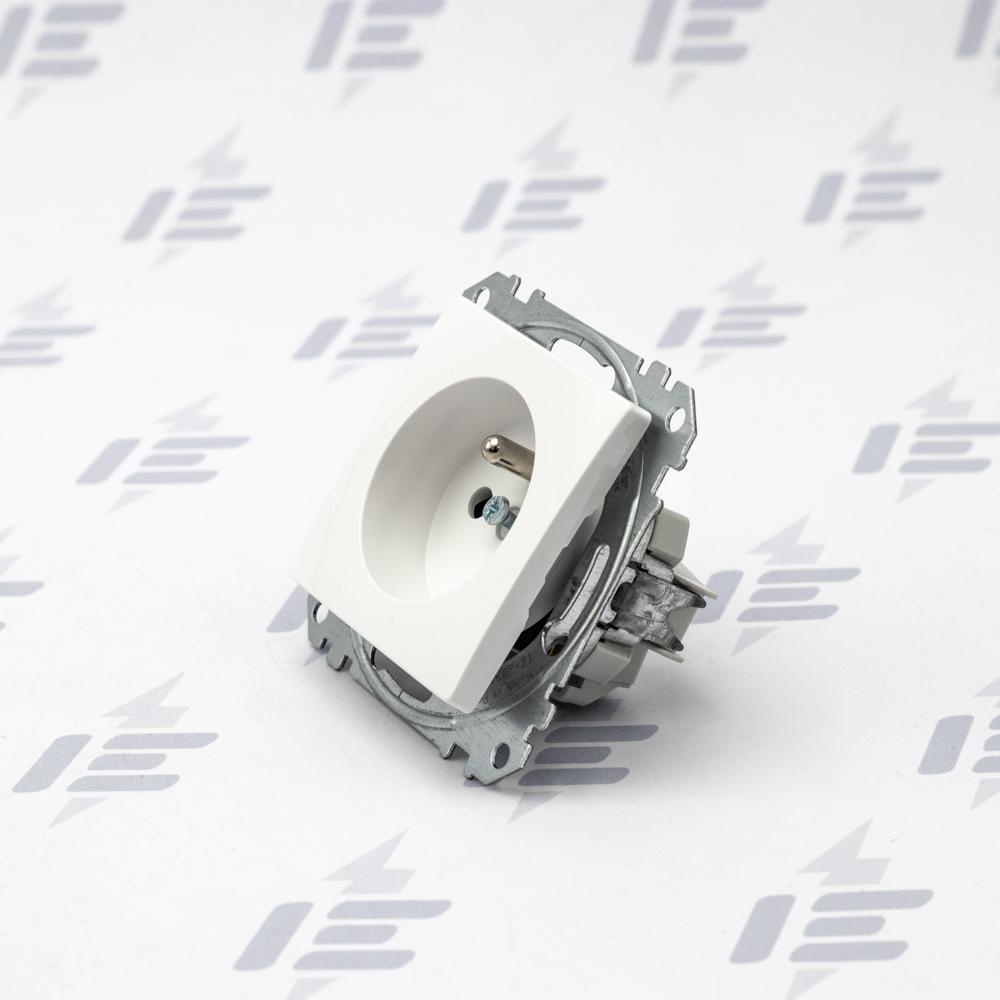 SDD111012 Sedna D/E - Zásuvka 230V 16A clonky bezšroubová, Bílá