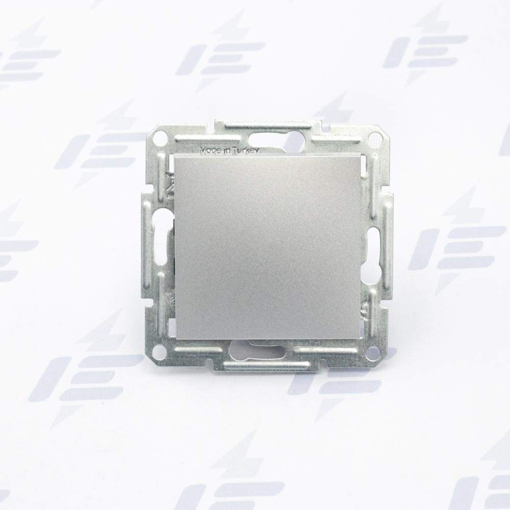 EPH0400161 Asfora - Přepínač střídavý řazení 6, bezšroubový, alu