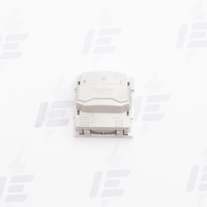 Unica - Zásuvka 250V/16A 2P+E, clonky, šroubová, Bílá