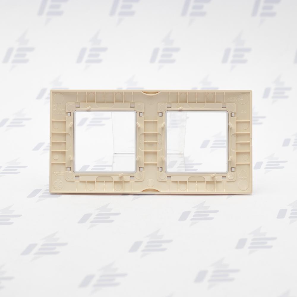 MGU2.004.859 Unica Basic - Krycí rámeček dvojnásobný, Cream/polar