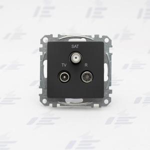SDD114484 Sedna D/E - TV-R-SAT zásuvka průběžná 7dB, Antracit