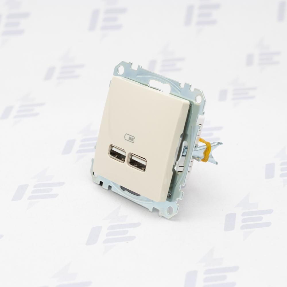 SDD112401 Sedna D/E - Dvojitá USB A+A nabíječka 2.1A, Béžová