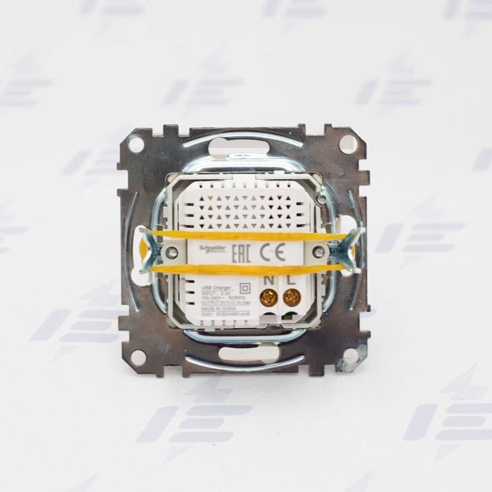 SDD112401 Sedna D/E - Dvojitá USB A+A nabíječka 2.1A, Béžová