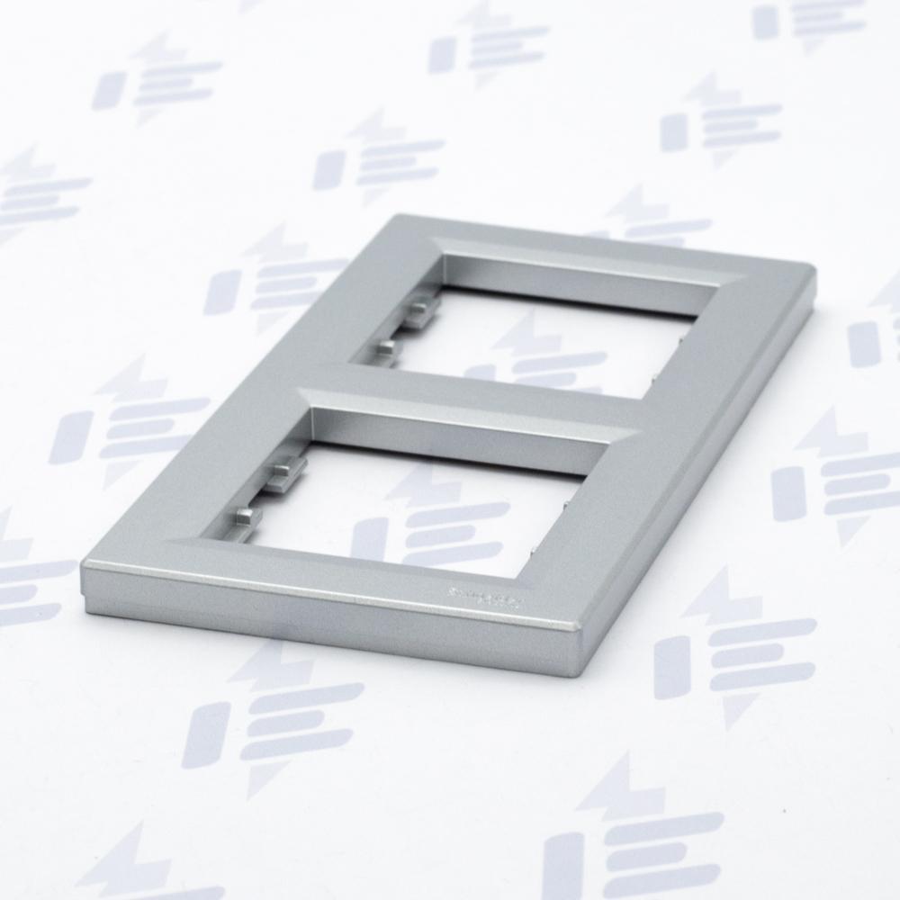 EPH5810261 Asfora - Krycí rámeček dvojnásobný vertikální, alu