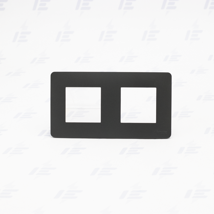 NU200454 Unica Studio - Krycí rámeček dvojnásobný, Antracit