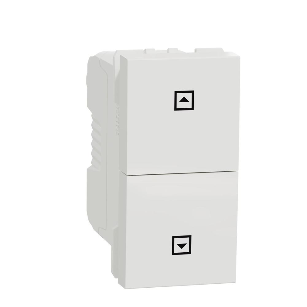 Unica - Žaluziový tlačítkový ovládač 10A, 1M, Bílý