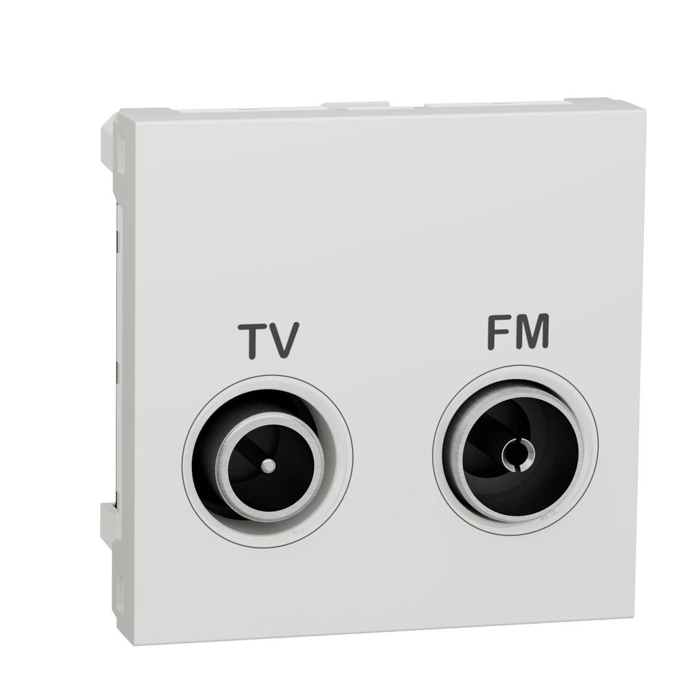 Unica - Zásuvka TV/R individuální, 11 dB, 2M, Bílá