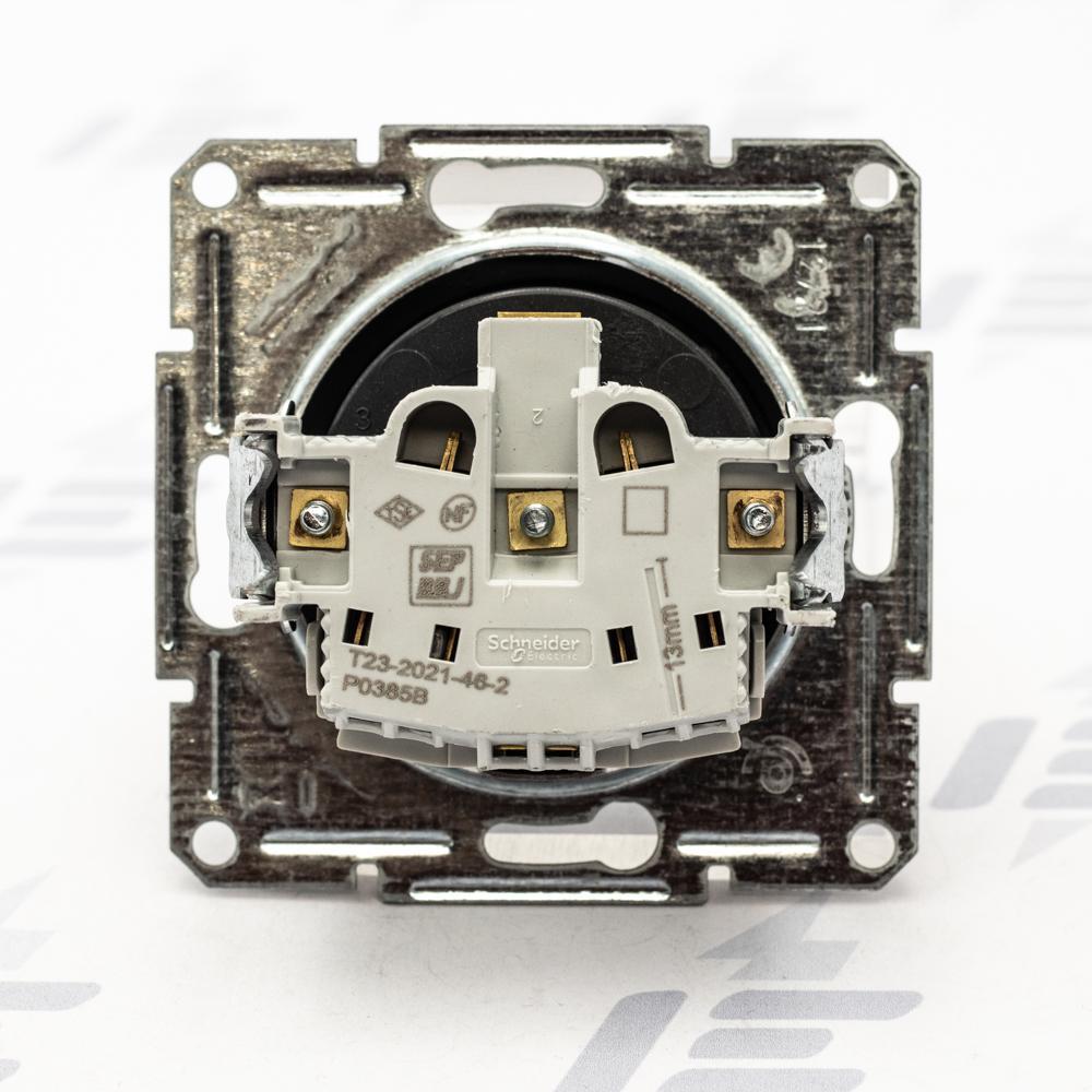 EPH2800271 Asfora - Zásuvka 2P+PE 250V 16A, clonky, antracit