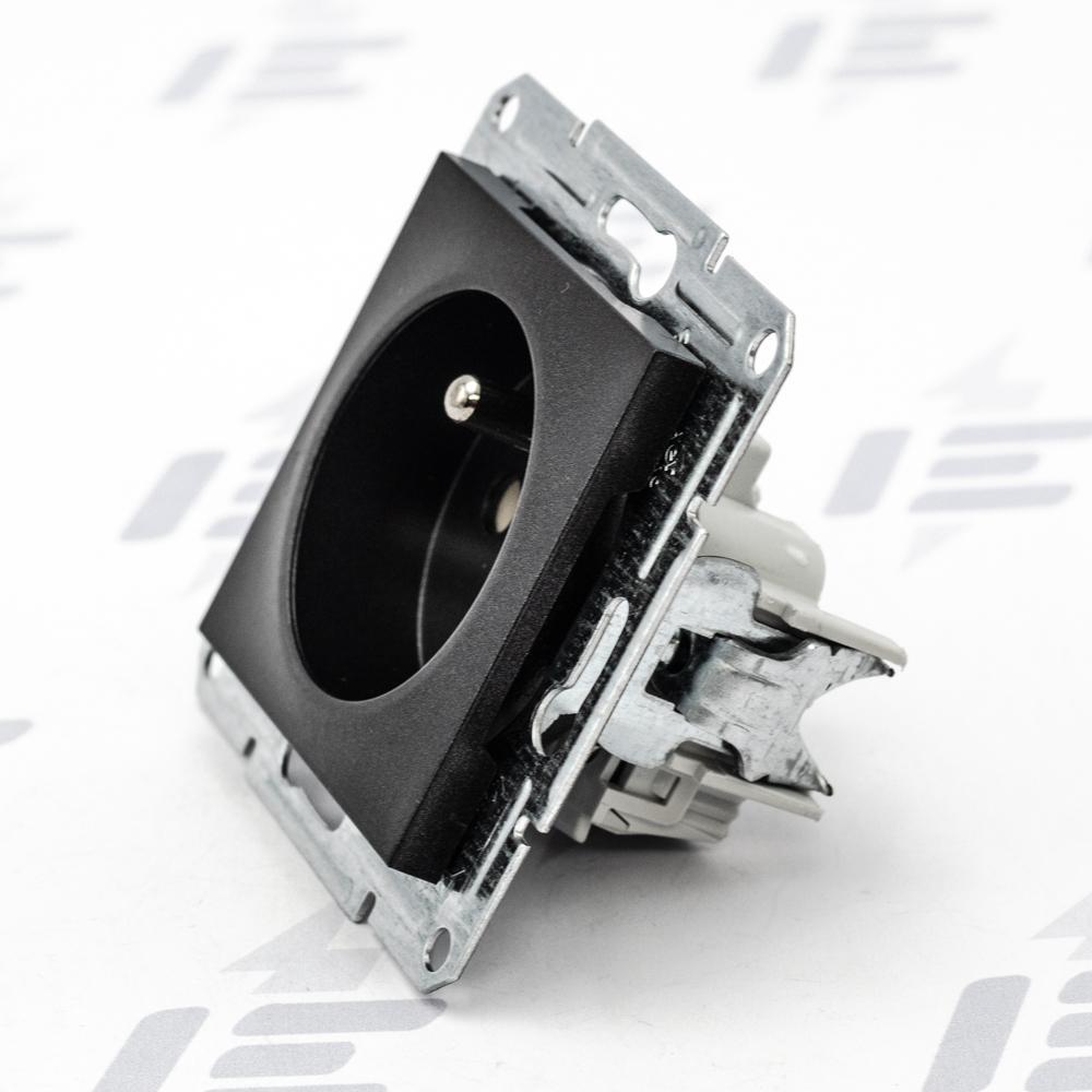 EPH2800271 Asfora - Zásuvka 2P+PE 250V 16A, clonky, antracit